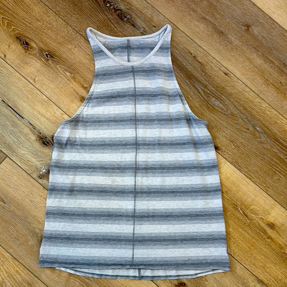 Lululemon Find Your Zen Tank 8 gray/white